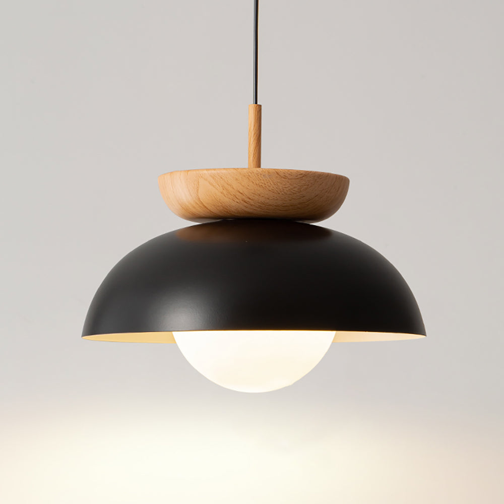Lamp Pendant Metal and Wood Scandinavian Delivers Warmth