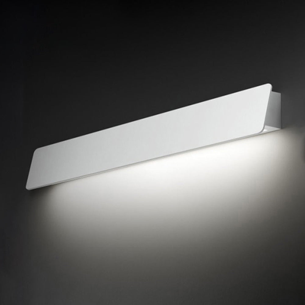 Black And White Industrial Linear Outdoor Wall Light