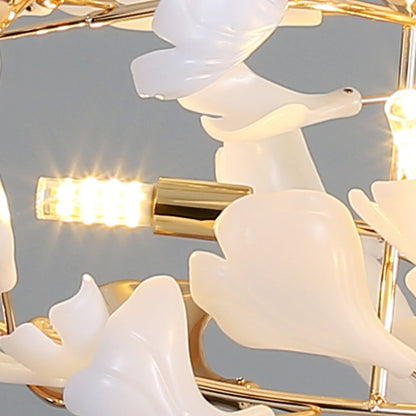 Pendant Light With Warm Illumination Ginkgo Leaf