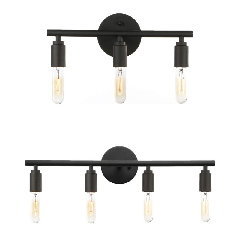 Bathroom Dimmable IP44 Black Modern Glass Wall Light