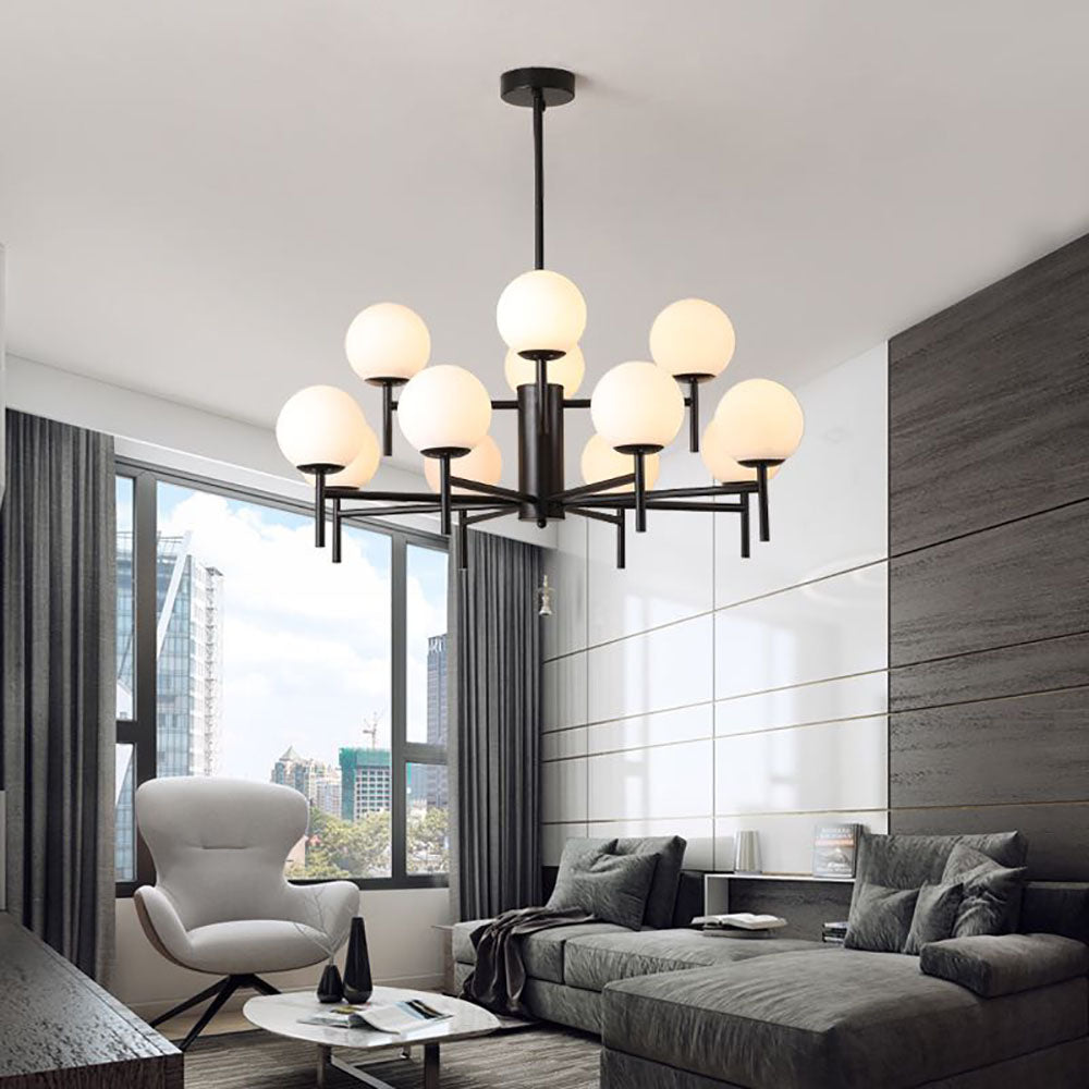 Pendant Glass Globe Light Elegant With Warm Glow