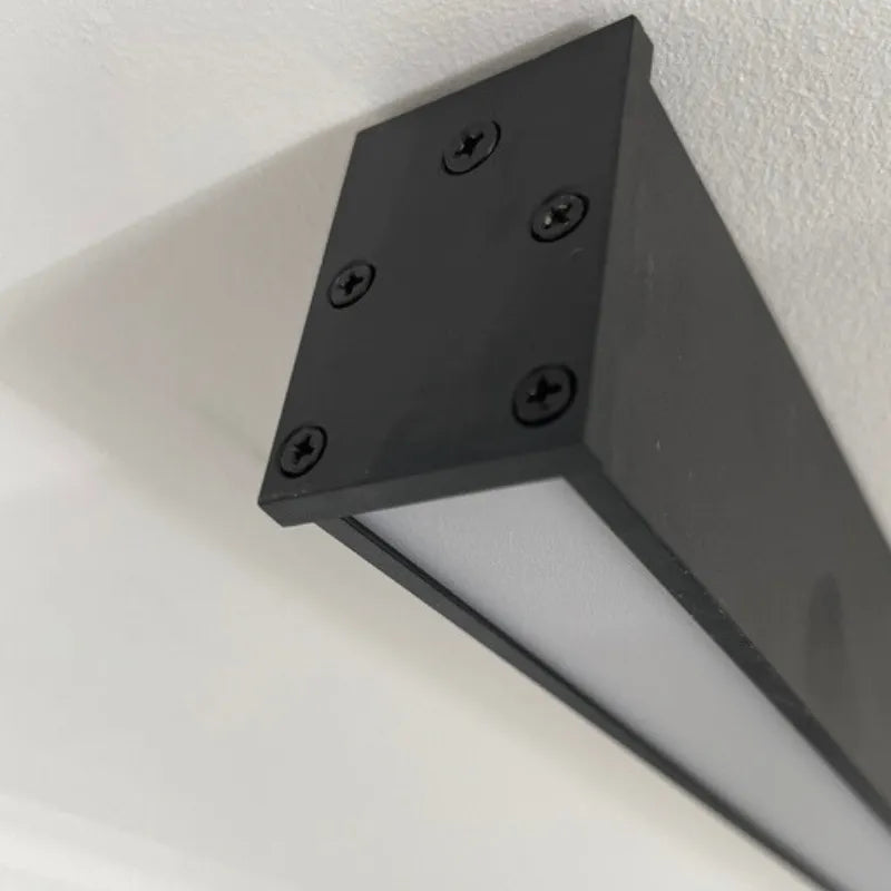 Black Sleek Linear Wall And Ceiling Light
