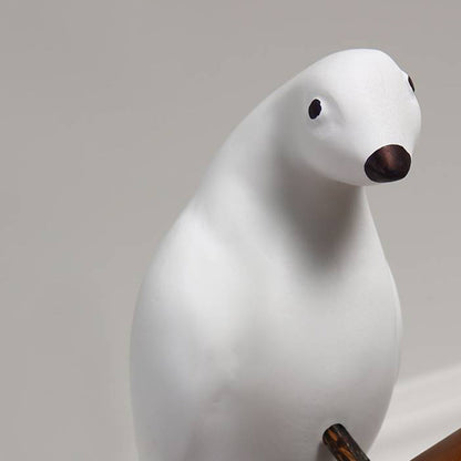 Dual Heads Wooden Bird Pendant Light With Soft Glow