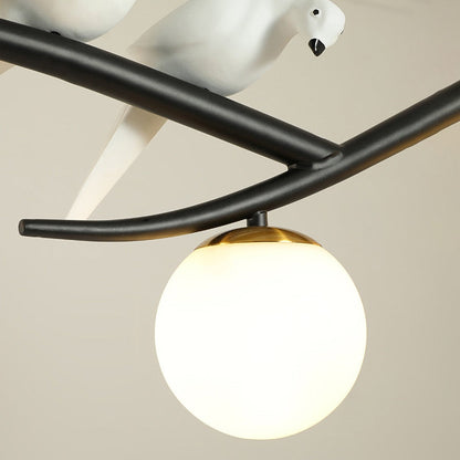 Dual Color Finish Bird Pendant Light With Ambient Glow