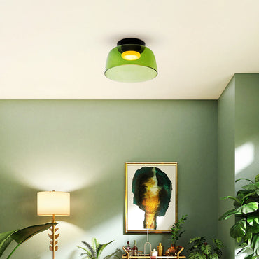 Modern Minimalist Luma Glass Flush Mount Ceiling Light