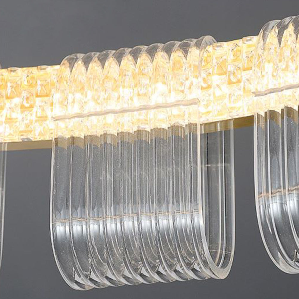 White Gold Modern Arisha Ring Pendant Lamp for Ambient Glow