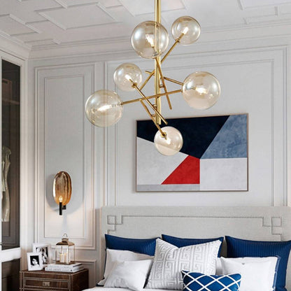 Dining Room Ambient Glow Bubble Branch Glass Pendant Light