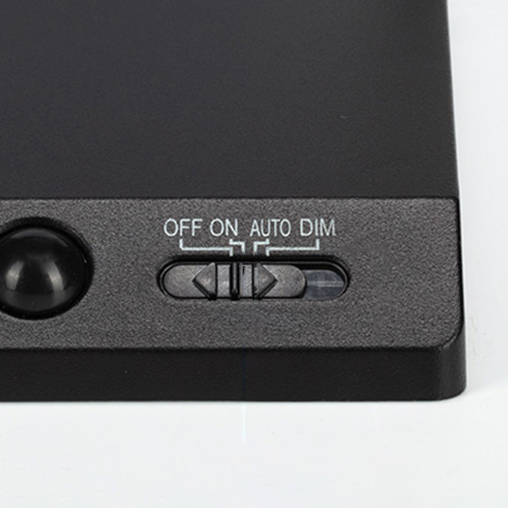Outdoor Wall Light Minimalist Black Solar Right Angle Sensor IP65
