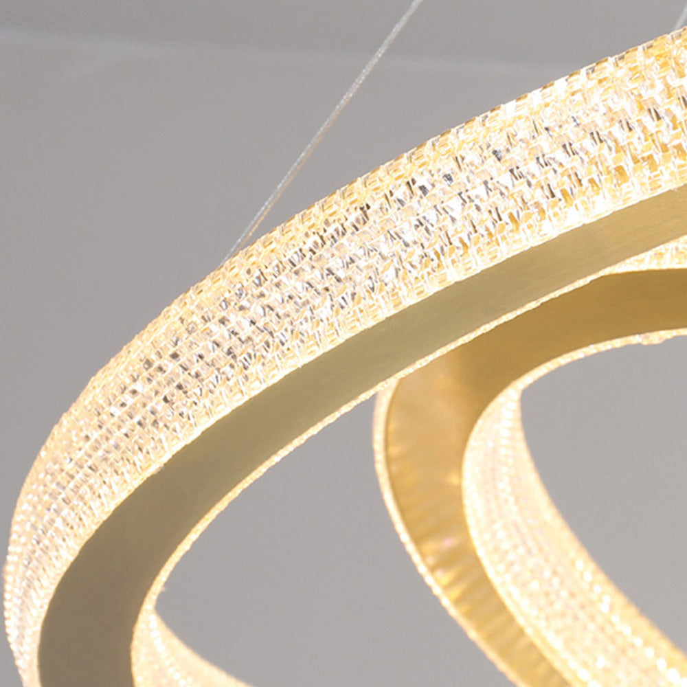 Pendant Light Ring Contemporary Gold For Room Living