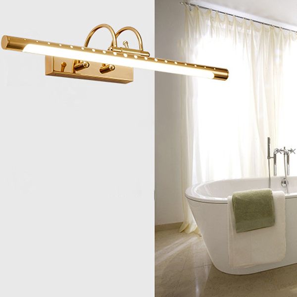 Modern Gold Linear Wall Vanity Light For Kitchen And Bathroom