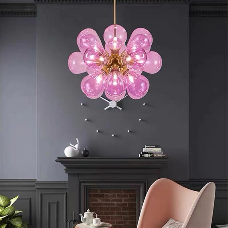 Pendant Light For Soft Ambient Glow Glass Clustered Bubble