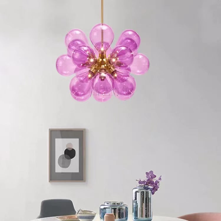 Pendant Light For Soft Ambient Glow Glass Clustered Bubble