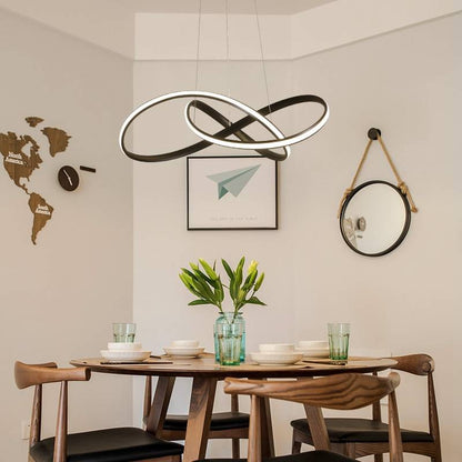 Modern Linear Pendant Light With Soft Glow For Dining