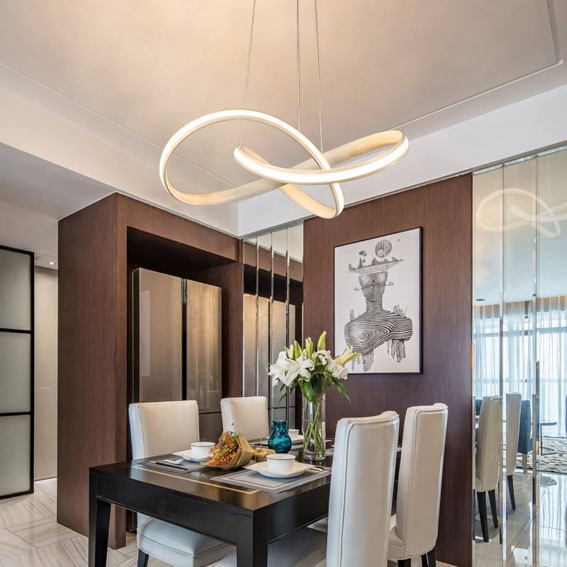Modern Linear Pendant Light With Soft Glow For Dining