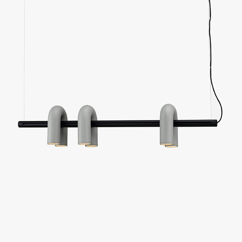 3 U Shaped Lights Elegant Linear Pendant Light
