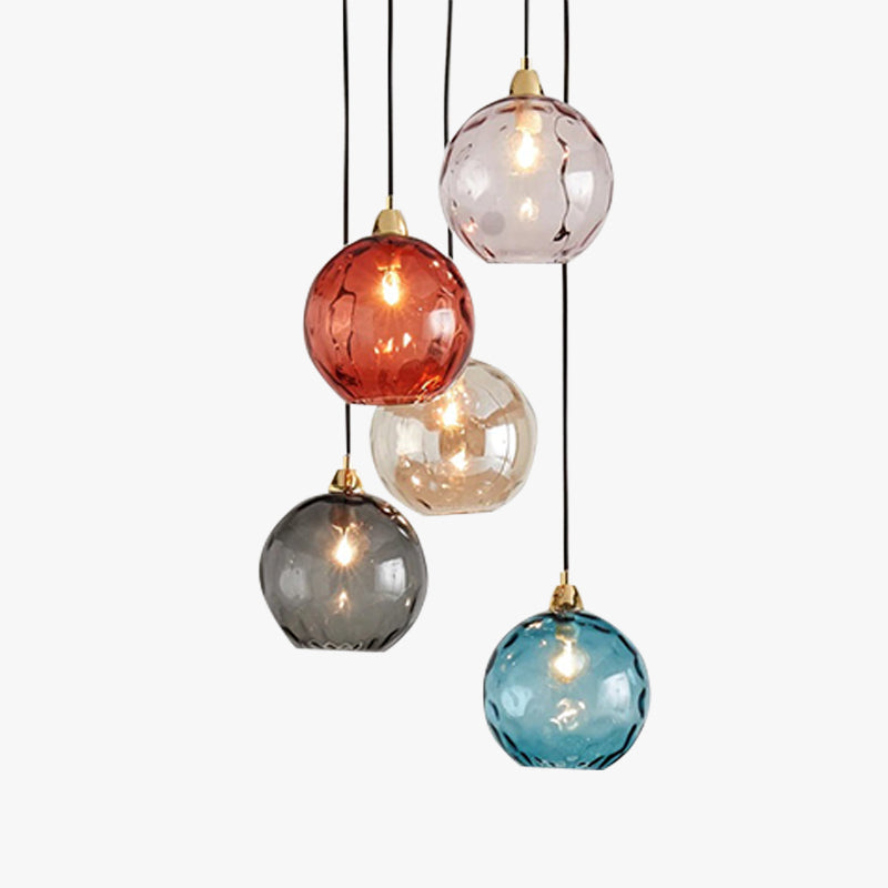 Water Ripple Effect Glass Pendant Light