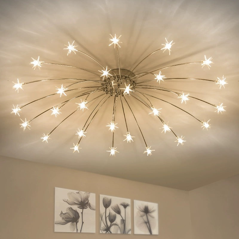 Flush Mount Ceiling Light Aurora Starry Art Deco