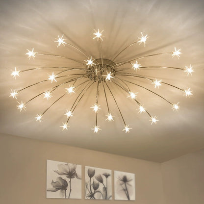Flush Mount Ceiling Light Aurora Starry Art Deco