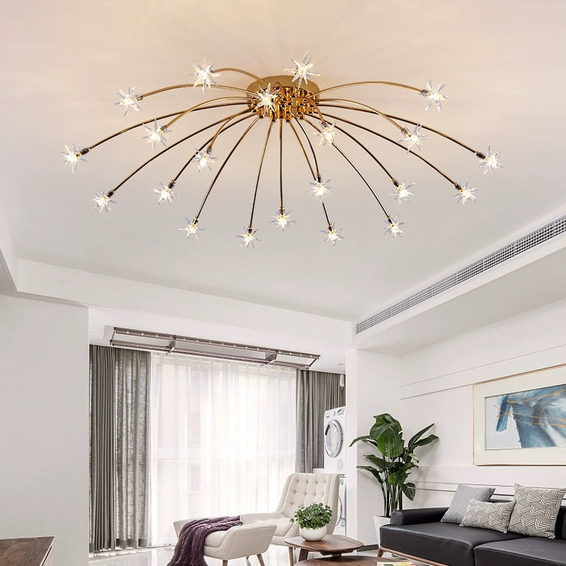 Flush Mount Ceiling Light Aurora Starry Art Deco