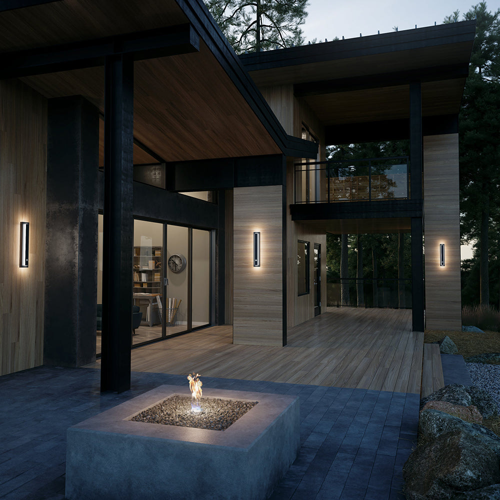 Dark Bronze Outdoor Square Modern Light