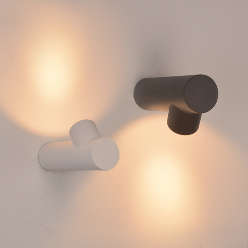 White And Black Contemporary Outdoor Waterproof Wall Light