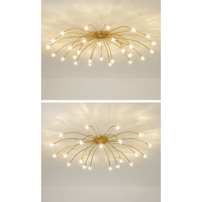 Flush Mount Ceiling Light Aurora Starry Art Deco