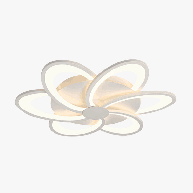 Dual Styles White Flower Shape Ceiling Light