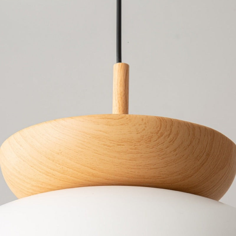 Lamp Pendant Metal and Wood Scandinavian Delivers Warmth