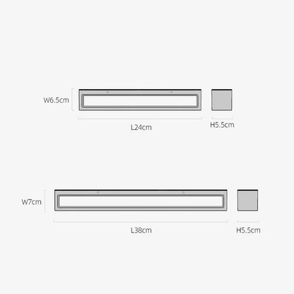 Outdoor Monochrome Led Wall Light For Exterior Use