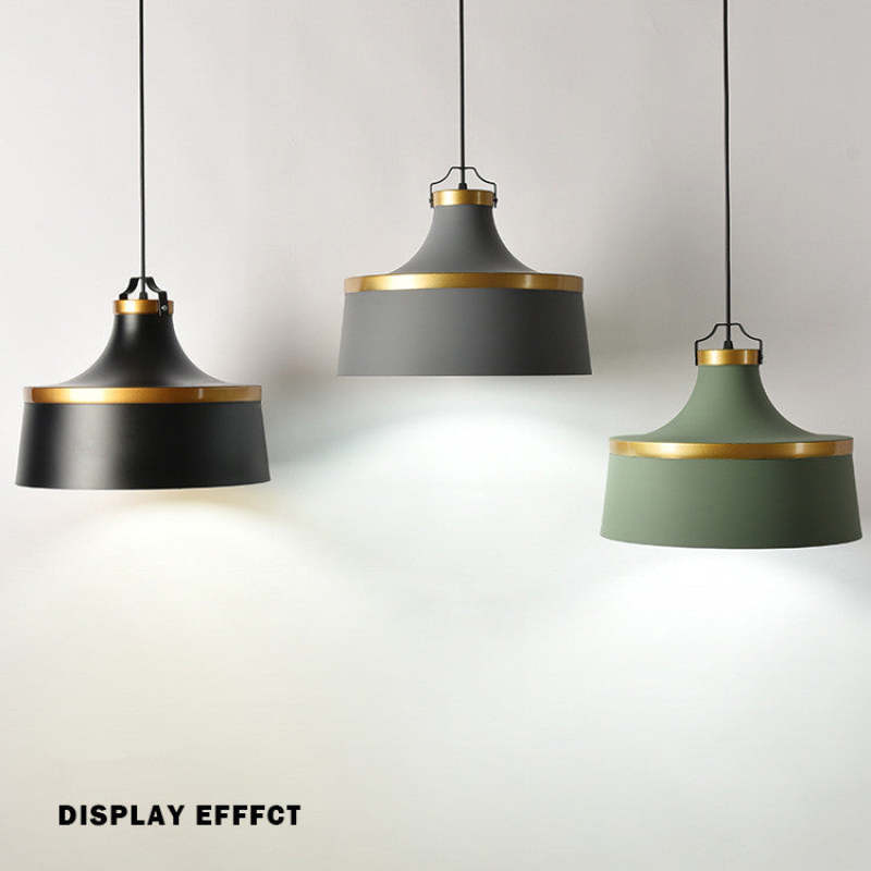 Modern Colorful Pendant Light Metal Shade
