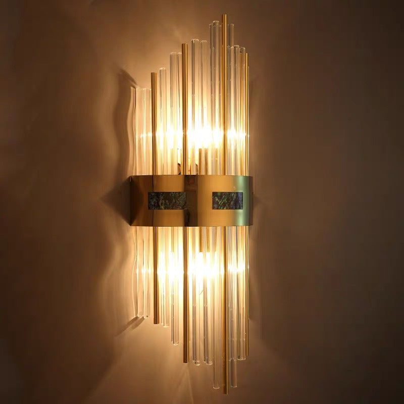 Warm White Dimmable 18cm Diameter Bedside Light Crystal Wall Lamp