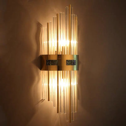 Warm White Dimmable 18cm Diameter Bedside Light Crystal Wall Lamp