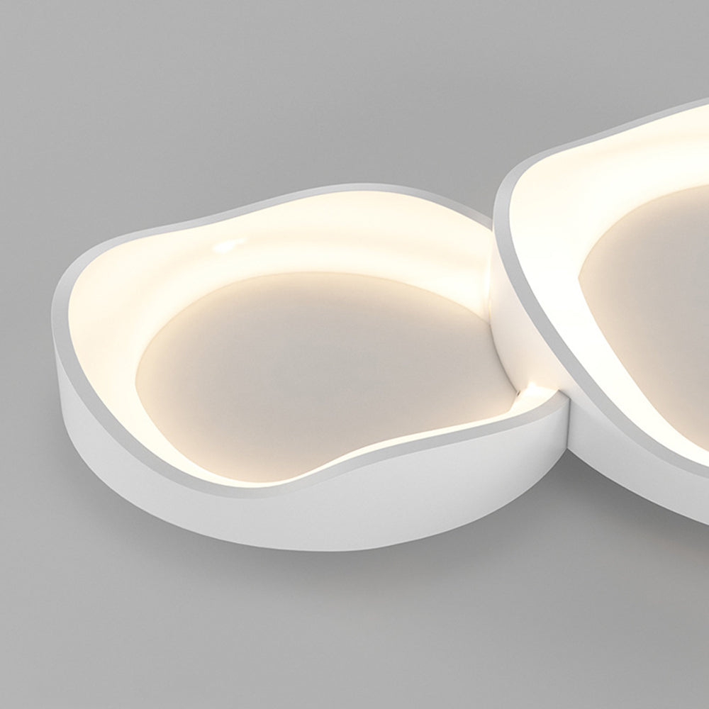 Ceiling Light Elegant Flush Mount Wave For Living Room And Bedroom
