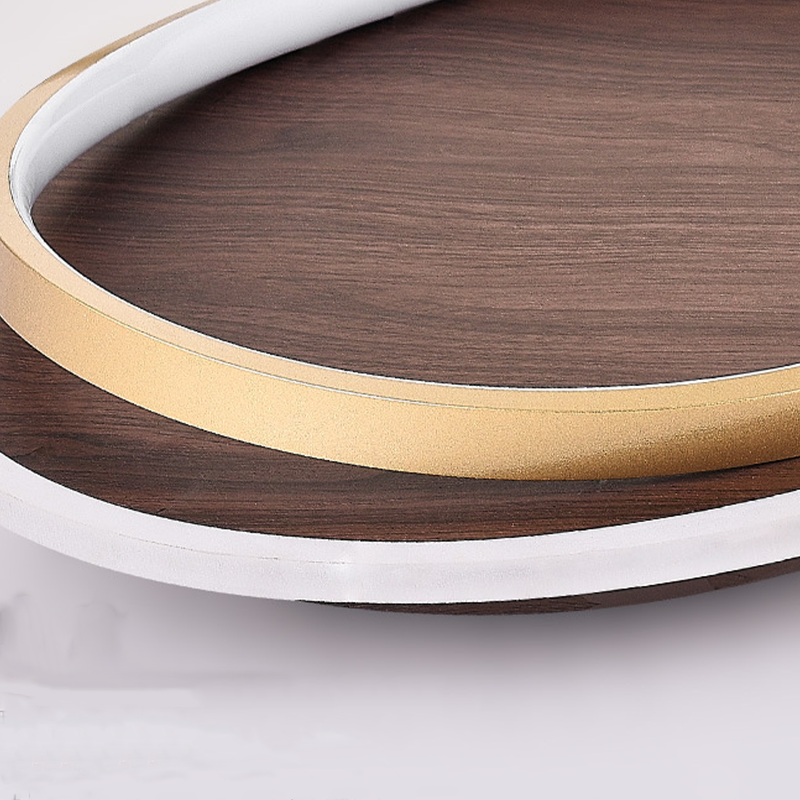 Gold Metal Finish Aurora Dimmable Round Ceiling Light For Bedroom
