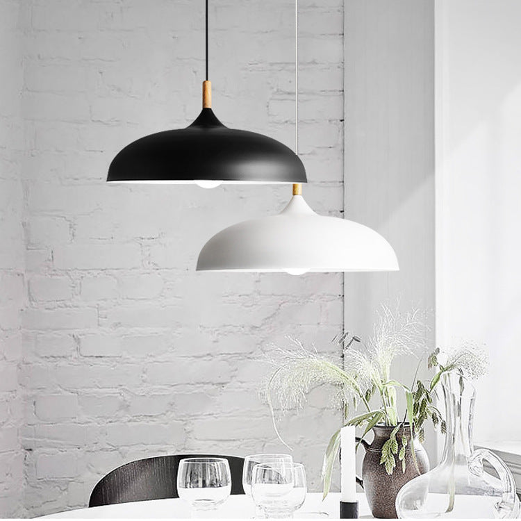 Dining Room Modern Dome Pendant Light With Soft Glow