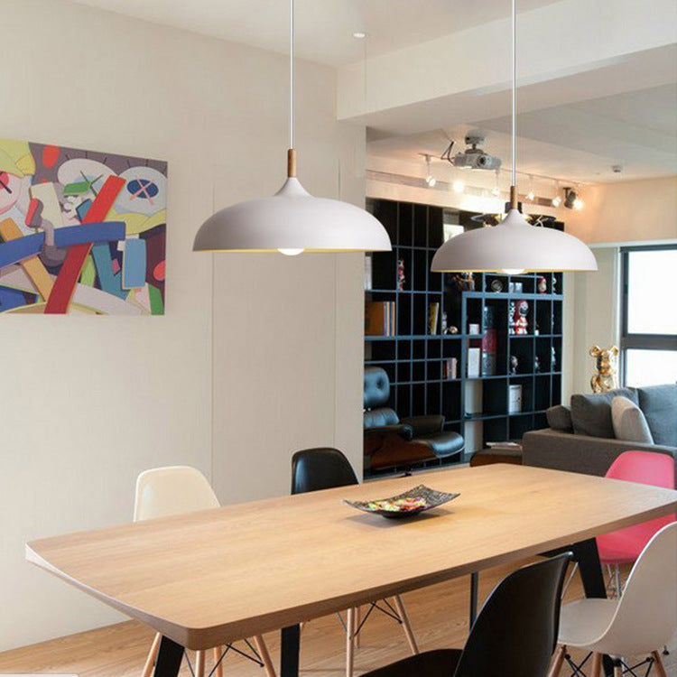 Dining Room Modern Dome Pendant Light With Soft Glow