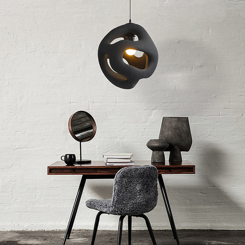 Pendant Light For Soft Ambient Glow In Homes, Modern Metal And Resin