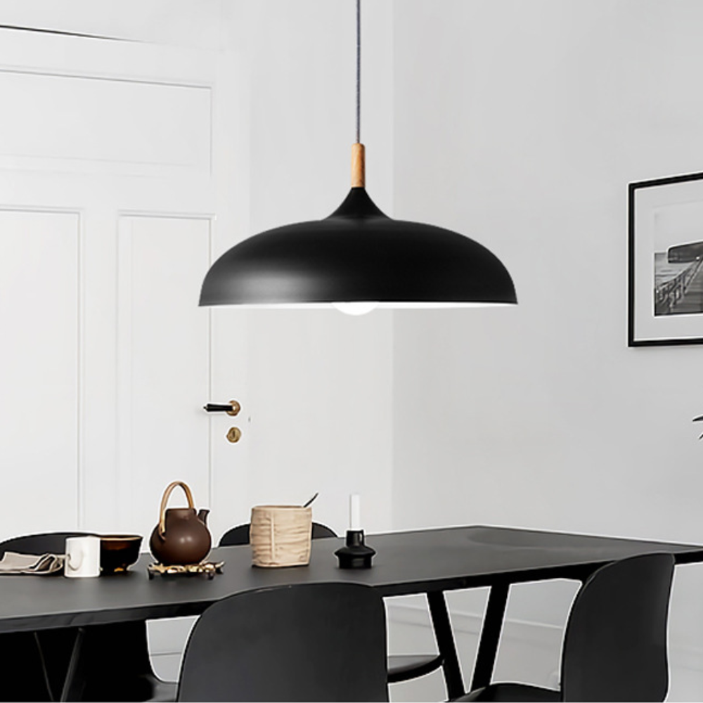 Dining Room Modern Dome Pendant Light With Soft Glow