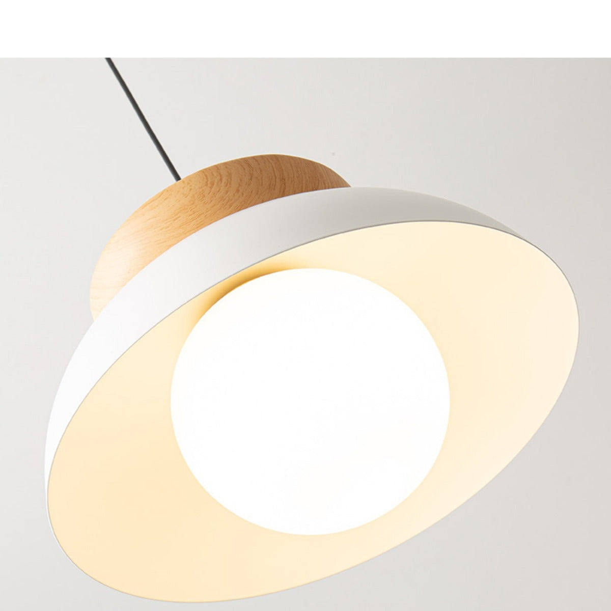 Lamp Pendant Metal and Wood Scandinavian Delivers Warmth