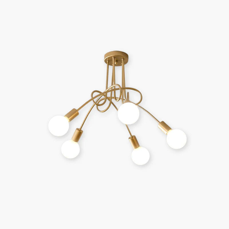 Metal Linear NovaLine Ceiling Curve Light For Living And Dining Rooms