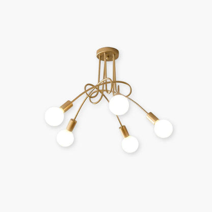 Metal Linear NovaLine Ceiling Curve Light For Living And Dining Rooms