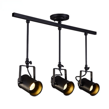 Adjustable Elegant Semi Flush Black Ceiling Light
