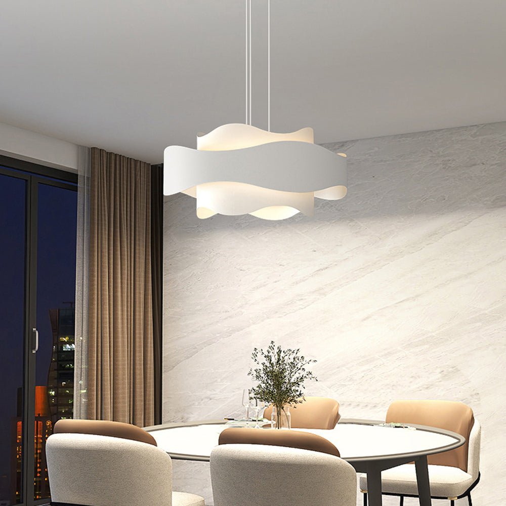 Ambient Glow Flower Pendant Light Art Deco