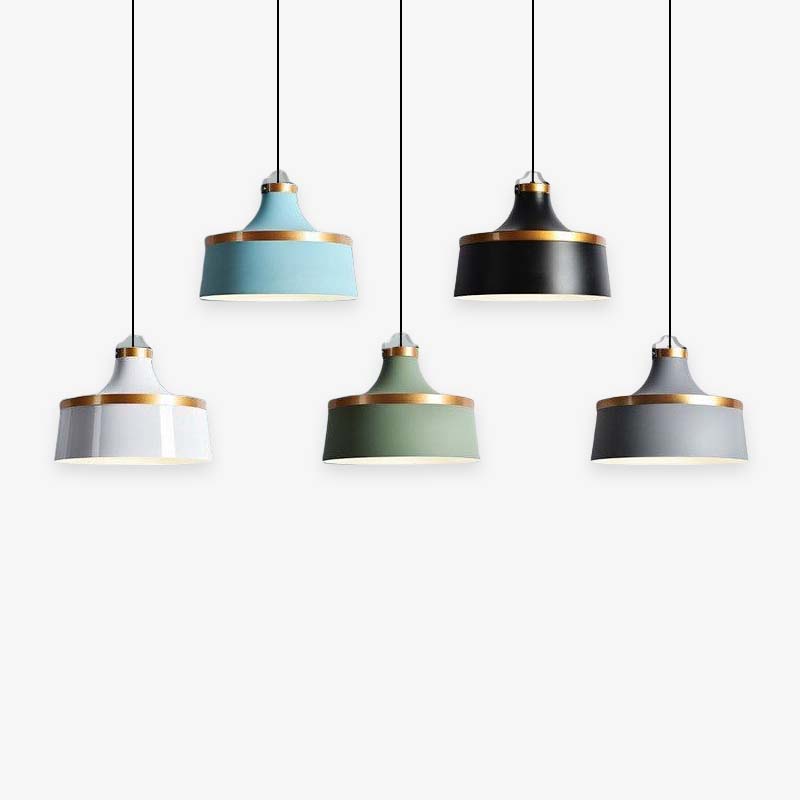 Modern Colorful Pendant Light Metal Shade