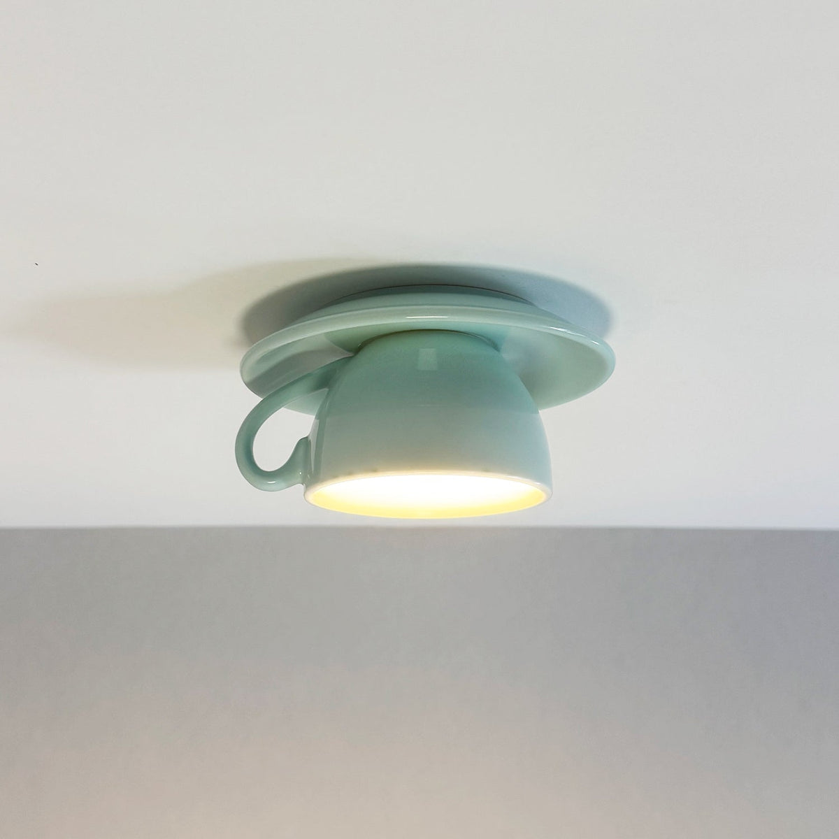 Bedroom And Living Rooms Flush Ceramic Ceiling Light Luna