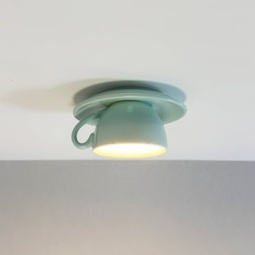 Bedroom And Living Rooms Flush Ceramic Ceiling Light Luna