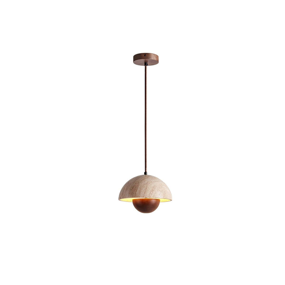 Pendant Light For Warm Ambience Natural Yellow Travertine
