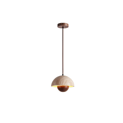 Pendant Light For Warm Ambience Natural Yellow Travertine
