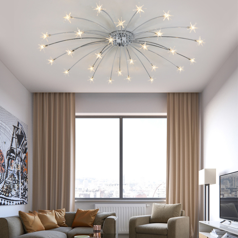 Flush Mount Ceiling Light Aurora Starry Art Deco