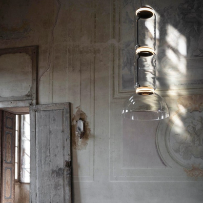 Living Room Ambience Warm White Glass Pendant Light